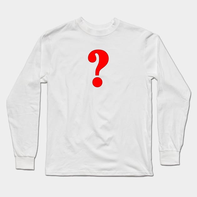 Question Mark Long Sleeve T-Shirt by SeattleDesignCompany